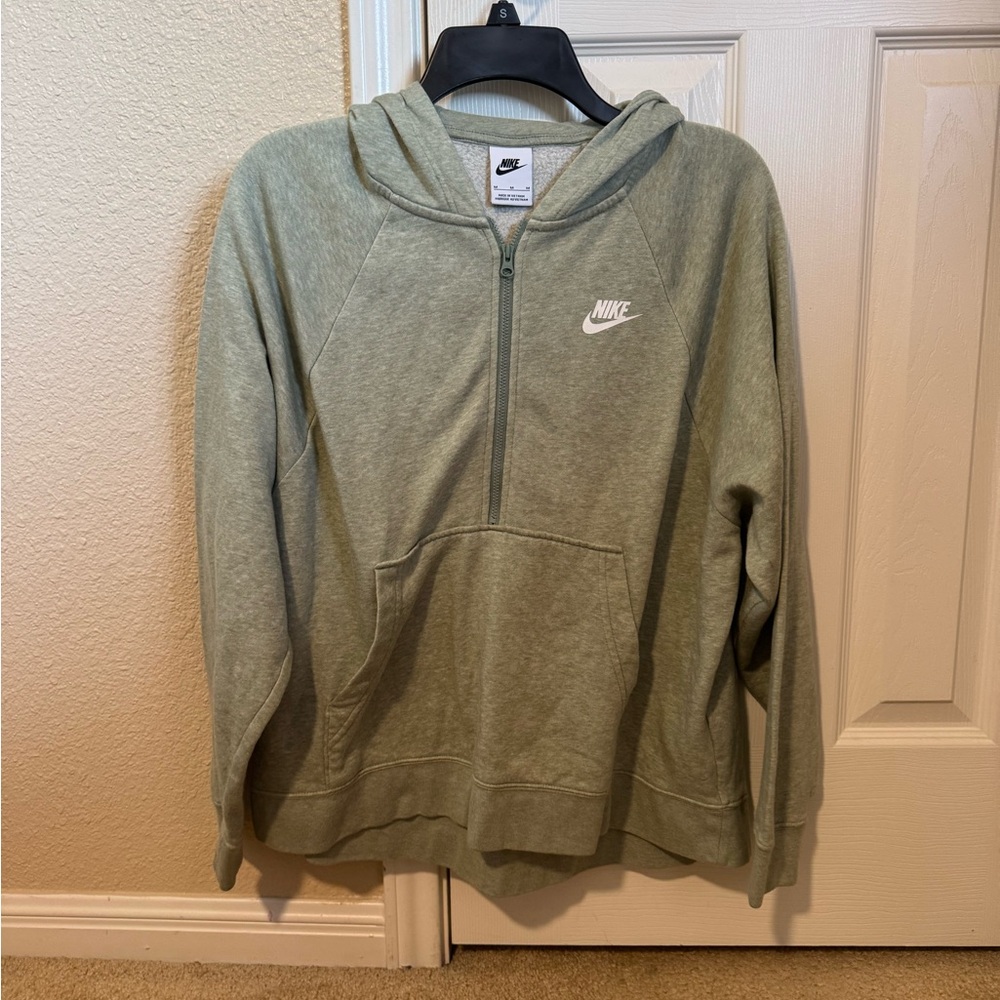 Nike Sage Green Half-Zip Hoodie